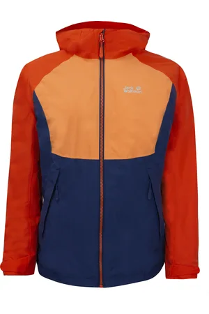 Jack Wolfskin Mount Isa 3in1 Womens Navy/Brown Jacket - Textile - Size UK 8-10 (Womens)