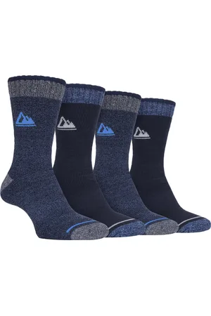 Storm Bloc 4 Pairs Mens Cushion Sole Hiking Work Boot Socks - Cotton - Size UK 6-11
