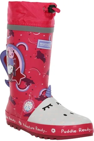 Regatta Childrens Unisex Childrens/Kids Unicorn Peppa Pig Wellington Boots (Winterberry) - - Size UK 7 Infant
