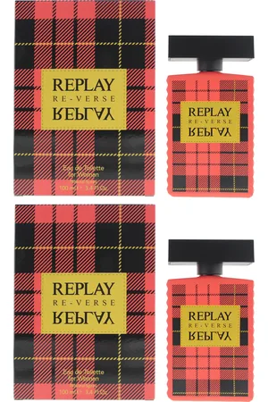 Replay Womens Signature Reverse For Woman Eau de Toilette 100ml Spray For Her X 2 - One Size