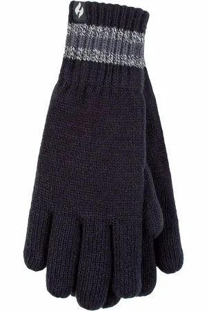 Heat Holders Mens Winter Warm Soft Fleece Lined Thermal Gloves - - Size L/XL
