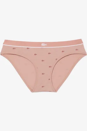 Lacoste Womens Stretch Cotton Crocodile Briefs in - Size Small