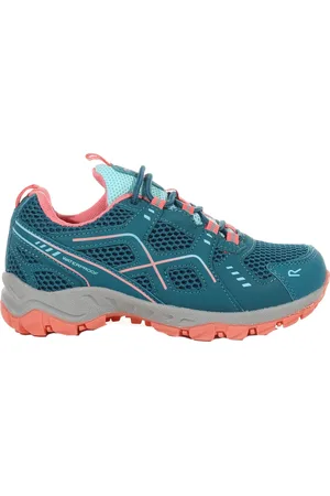 Regatta Kids Unisex Childrens/Kids Vendeavour Walking Shoes (Tahitian Tide/Shell Pink) - - Size UK 10 Kids