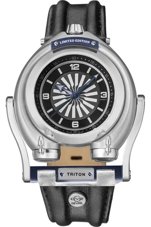 GV2 by Gevril Mens Triton Dial Calfskin Leather Swiss Automatic Watch - One Size