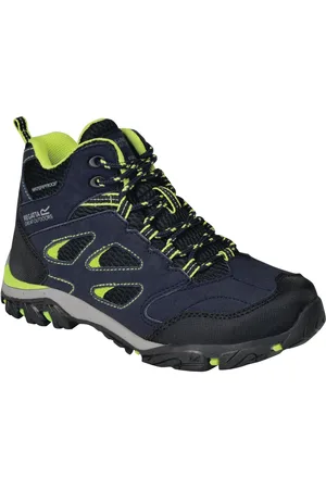 Regatta Childrens Unisex Childrens/Kids Holcombe IEP Junior Hiking Boots (Navy/Lime Punch) - - Size UK 12 Kids