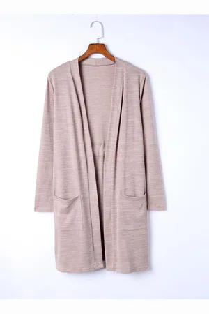 Azura Exchange WoMens Open Front Cardigan with Pockets in - Size 2XL