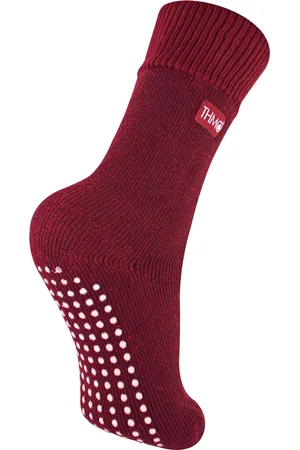 THMO Girls Kids Indoor Slipper Socks with Grippers