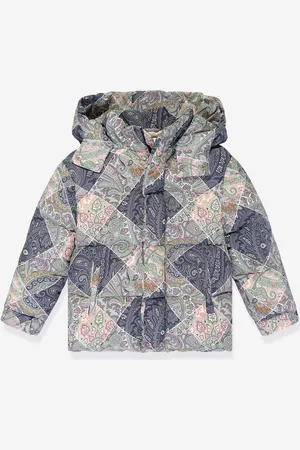 Etro Kids Unisex Paisley Puffer Jacket in - Size 14Y