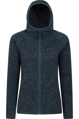 Mountain Warehouse Womens/Ladies Nevis Full Zip Hoodie (Dark ) - Size 12 UK