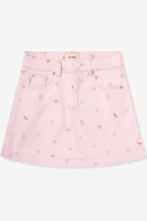 DL1961 Girls Jenny Star Signs Mini Skirt in - Size 8Y