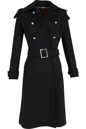 Dolce & Gabbana Pre-owned Womens & Double-Breasted Coat with Belt in Wool - Size EU 40 (Womens)