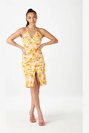 Urban Bliss Womens Halter Ruched Slip Dress - Size 8 UK