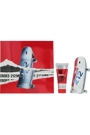 Carolina Herrera Mens 212 Heroes Eau De Toilette 90ml + Shower Gel 100ml Gift Set - One Size