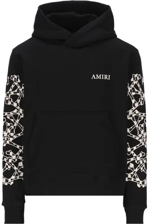 AMIRI Mens Checkered Bones Hoodie Cotton - Size Large