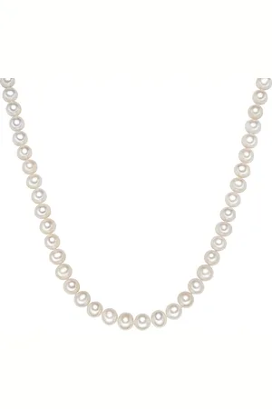 Valero Pearls Womens Female Fresh Water Cultured Pearl(s) Necklace - Sterling Silver - Size 70 cm