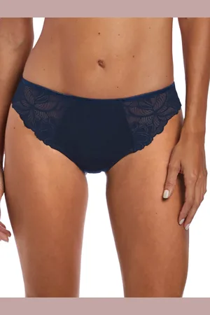 Fantasie Womens Memoir Brazilian Thong Navy - Nylon - Size X-Small