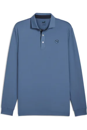 PUMA Mens CLOUDSPUN Long Sleeve Mid-weight Golf Polo Shirt - - Size Medium