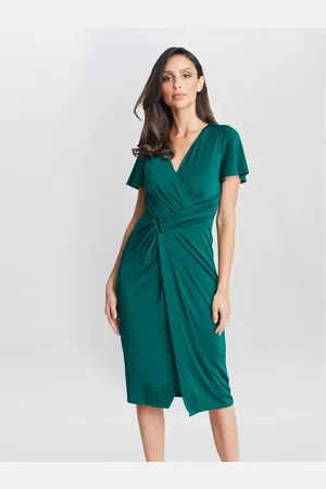 Gina Bacconi Womens Marion Midi Matte Jersey Dress - - Size 22 UK