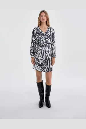 IKKS Womens Zebra Printed Dress - - Size 12 UK