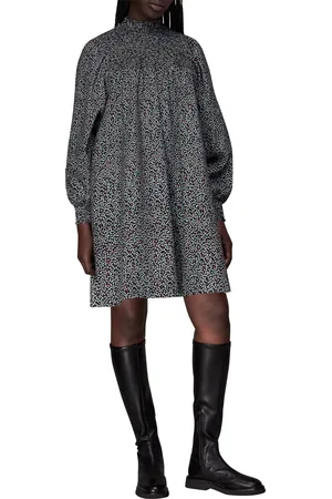Whistles Womens Micro Bud Pintuck Dress - - Size 10 UK