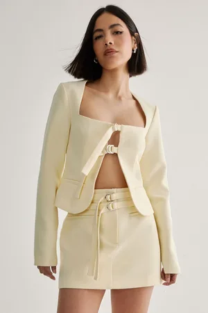 NASTY GAL Womens Premium Tailored Buckle Top - - Size 14 UK