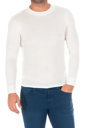 Kisses and Love Mens Long-sleeved T-shirt with half-high collar 1625-H man - - Size 2XL