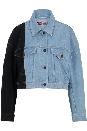 HUGO BOSS Womens Galentina-1 Jacket in Cotton - Size 14 UK