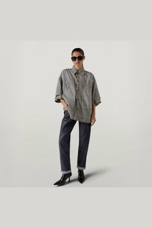 G-Star Womens G-Star RAW Unisex Premium E Double Shirt - Cotton - Size Small