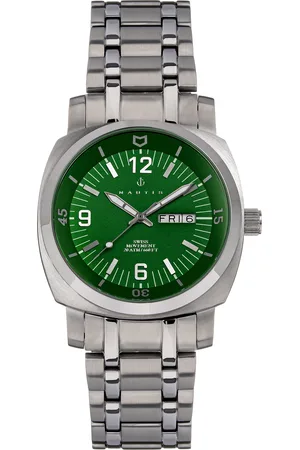 Nautis Mens Stealth Bracelet Watch w/Day/Date - Stainless Steel - One Size