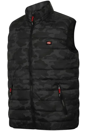 Lee Mens Camo Padded Gilet - Size 2XL