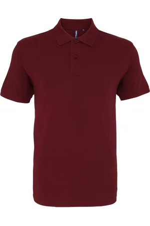 Asquith Mens Plain Short Sleeve Polo Shirt Cotton - Size 3XL