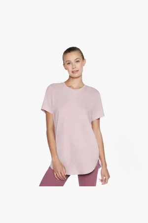 Skechers WTS359/PKLV GODRI SWIFT TUNIC Womens T-Shirt Pink - - Size Large