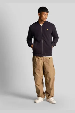 Lyle & Scott Mens Jersey Bomber Jacket in Cotton - Size X-Small