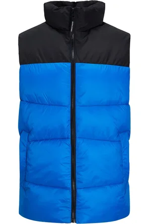 JACK & JONES Mens Zip Up Quilted Gilet - - Size Small