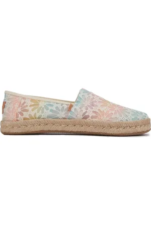 TOMS Womens Floral Lace Shoes - Textile - Size UK 6