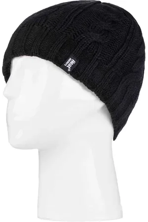 Heat Holders Womens Thermal Fleece Lined Cable Knit Winter Hat - - One Size
