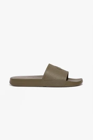 FitFlop IQUSHION Mens Pool Sliders Mossy - - Size UK 11