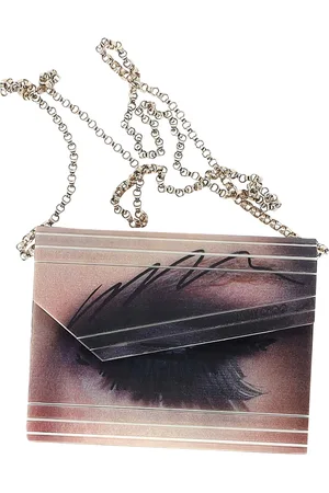 Jimmy Choo Pre-owned Womens Lenticular Printed Candy Clutch in Multicolor Acrylic - - One Size