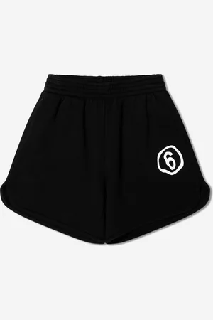 Maison Margiela Childrens Unisex Kids Logo Shorts In Cotton - Size 6Y