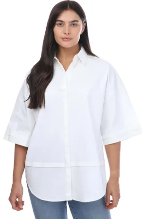Ted Baker Womens Orlanda Oversized 3/4 Length Shirt in Cotton - Size 6 UK