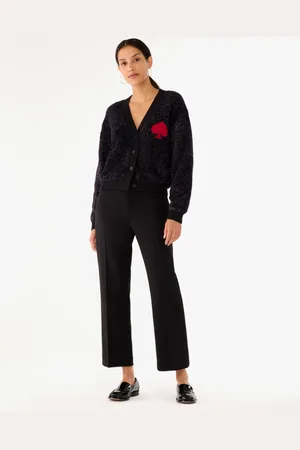 Kate Spade Womens Logo Sparkle Cardigan - - Size Large