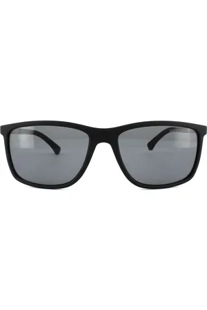 Emporio Armani Mens Sunglasses 4058 5063/81 Rubber Grey Polarized - One Size