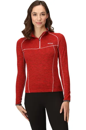 Regatta Womens Ladies Yonder Half Zip Long Sleeve Moisture Wicking Top - - Size 14 UK