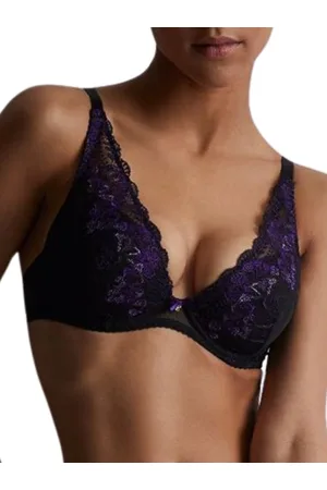 Aubade Womens A Fleur De Toi High Apex Plunge Bra - Polyamide - Size 32E