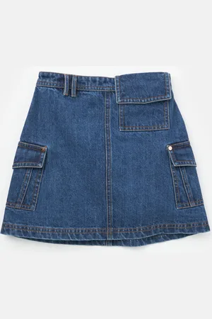 Angel & Rocket Girls Molly Demin Cargo Skirt - Size 3Y
