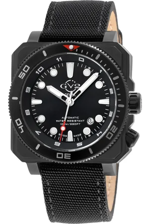 GV2 by Gevril Mens XO Submarine Sellita SW220 Swiss Automatic Dial, Genuine Canvas Watch - One Size