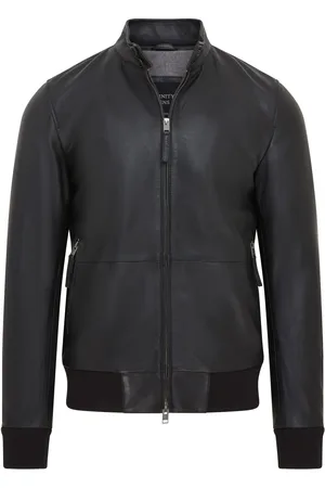 Infinity Mens Retro Bomber Jacket - Adak Lamb Leather - Size Medium