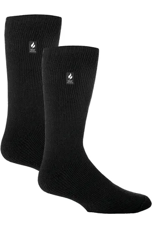 Heat Holders Mens 2 Pack Original Thermal Brushing Socks - - Size UK 6-11