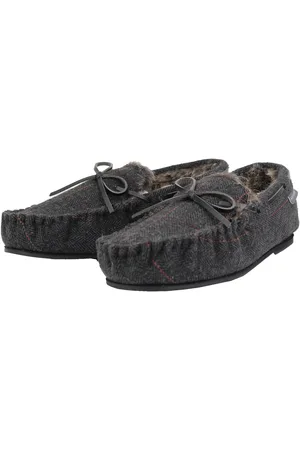 Dunlop Mens Moccasin Slippers with Memory Foam - - Size UK 10
