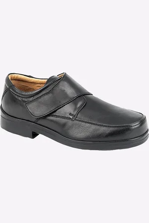 ROAMERS Litchfield Leather Shoes Mens Wide Fit - - Size UK 12